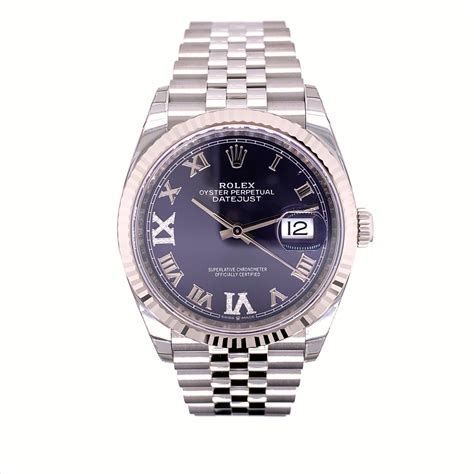 rolex roman numeral dial|rolex datejust purple.